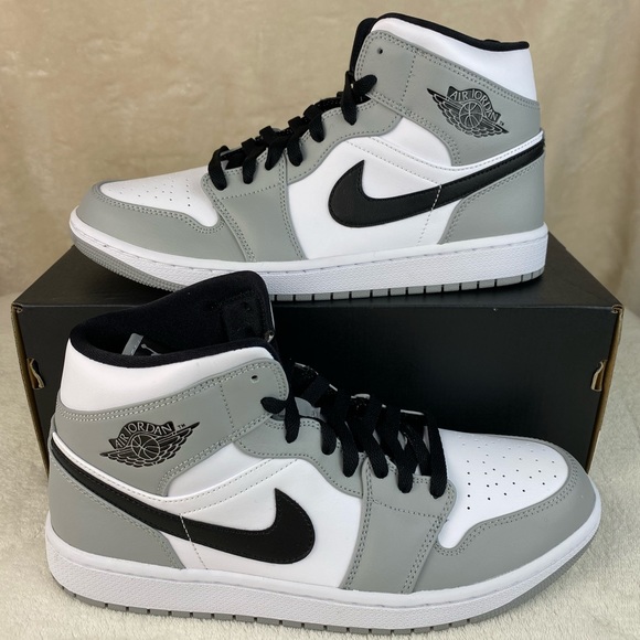 Jordan Other - AJ1 Air Jordan 1 Mid Light Smoke Grey Sz 10